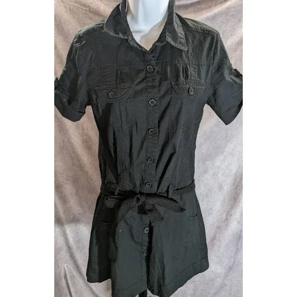 blue dress for baby girl 90s Black Velvet Button Down Dress – Kaitlyn's Vintage Closet main image 1